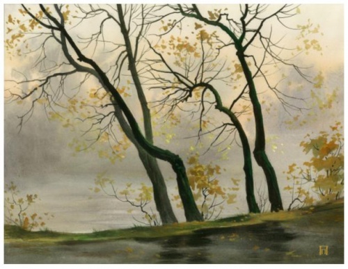 Поздняя осень в парке