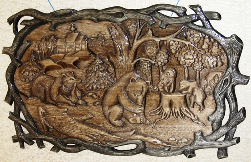 Медведи на опушке леса