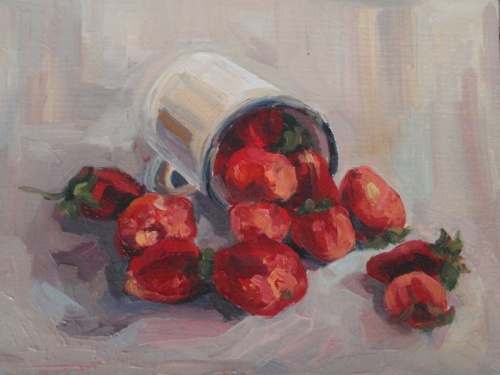 этюд клубники