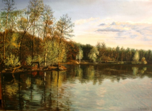 Закат на реке