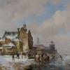 NEW YORK: La peinture romantique néerlandaise rare et importante de Bakhuyzen impressionne un marchand