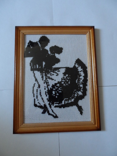 Картина вышитая крестиком "Танцующая парочка"