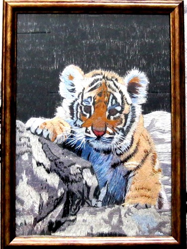 Тигрёнок в камнях