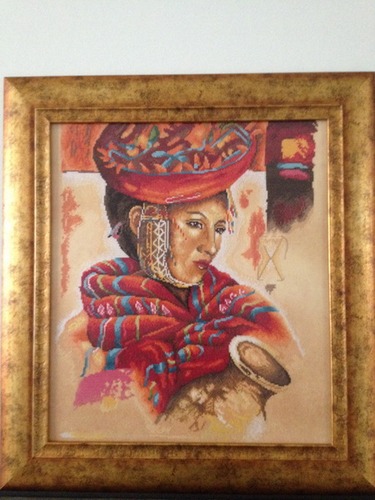 Вышитая картина "Чилийка"