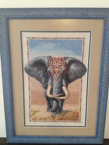 Вышитая картина Африканский слон