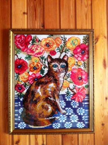 Картина "Кот на окошке"