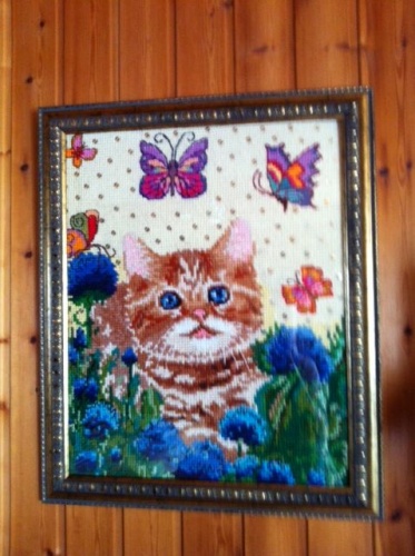 Картина "Кот василек"