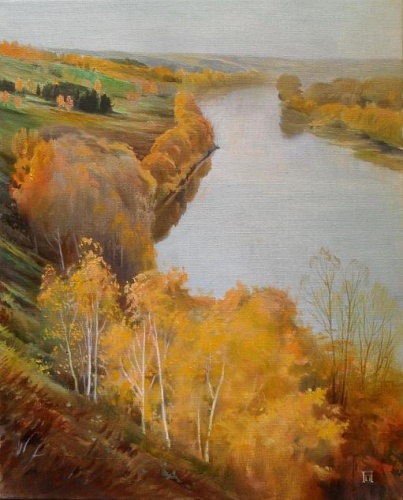 Над осенней рекой