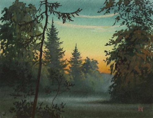 Сумерки в лесу