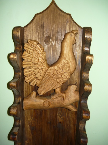 Подставка под охотничьи ножи.